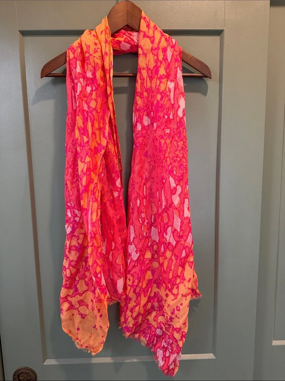 Vibrant Pink & Orange Women's Scarf